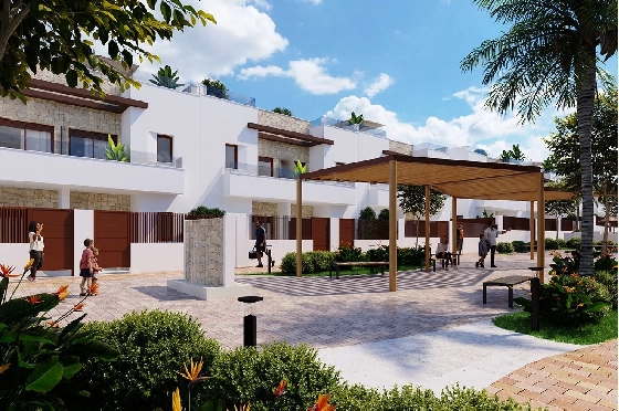 Doppelhaushälfte in Entrenaranjos zu verkaufen, Wohnfläche 73 m², Zustand Erstbezug, Grundstück 159 m², 2 Schlafzimmer, 2 Badezimmer, Pool, ref.: HA-ENN-201-D01-7