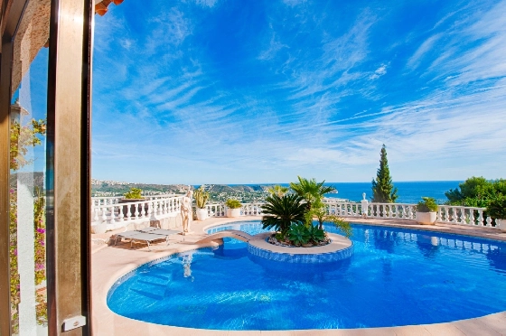 Villa in Moraira zu verkaufen, Wohnfläche 300 m², Baujahr 1984, Klimaanlage, Grundstück 1615 m², 3 Schlafzimmer, 2 Badezimmer, Pool, ref.: AM-12279DA-3