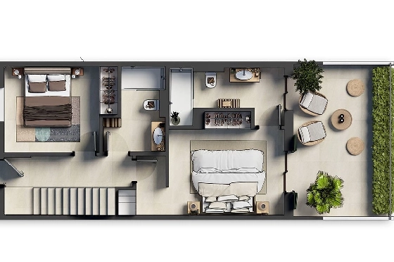 Reihenhaus in Capdepera zu verkaufen, Wohnfläche 128 m², Zustand Erstbezug, Klimaanlage, 2 Schlafzimmer, 2 Badezimmer, Pool, ref.: HA-MLN-435-R01-25