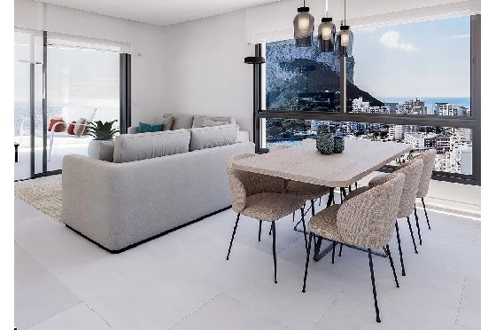 Etagen Apartment in Calpe zu verkaufen, Wohnfläche 125 m², Zustand Erstbezug, Klimaanlage, 3 Schlafzimmer, 2 Badezimmer, Pool, ref.: HA-CAN-150-A03-5