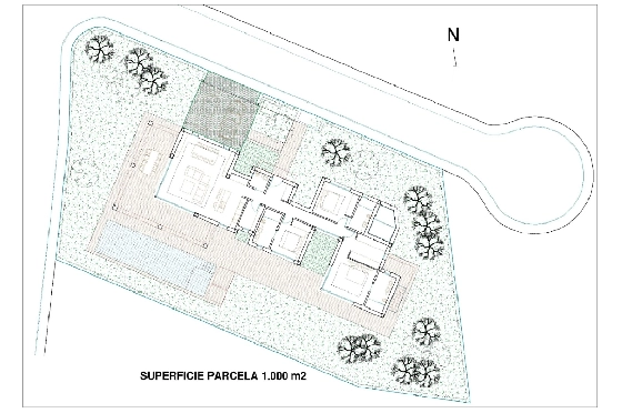 Villa in Javea zu verkaufen, Wohnfläche 200 m², Baujahr 2025, Klimaanlage, Grundstück 1000 m², 4 Schlafzimmer, 3 Badezimmer, Pool, ref.: AM-12500DR-7