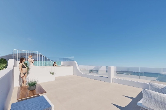 Penthouse Apartment in Torre de la Horadada zu verkaufen, Wohnfläche 94 m², Zustand Erstbezug, 2 Schlafzimmer, 2 Badezimmer, Pool, ref.: HA-THN-450-A02-11