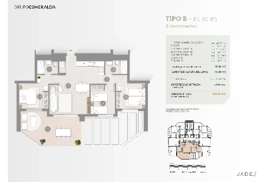 Apartment in Calpe zu verkaufen, Wohnfläche 80 m², Klimaanlage, Grundstück 23 m², 3 Schlafzimmer, 2 Badezimmer, Pool, ref.: GE-J11B-8