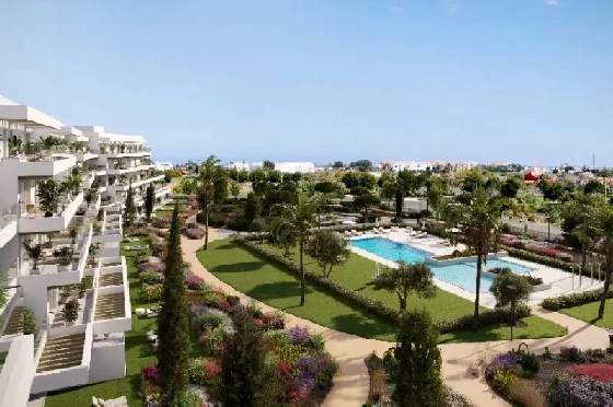 Apartment in El Vergel zu verkaufen, Wohnfläche 95 m², Baujahr 2027, Klimaanlage, Grundstück 43 m², 3 Schlafzimmer, 2 Badezimmer, Pool, ref.: AH-EV-VI-1-01-03-E-11