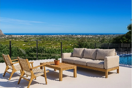 Villa in Pedreguer zu verkaufen, Wohnfläche 114 m², Baujahr 2025, Klimaanlage, Grundstück 300 m², 3 Schlafzimmer, 2 Badezimmer, Pool, ref.: AM-12610DA-4
