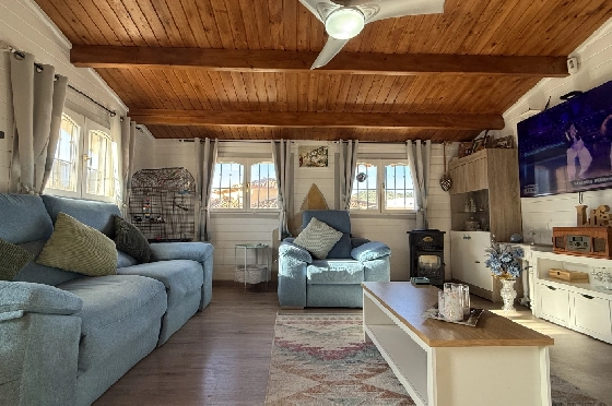 Villa in Pedreguer zu verkaufen, Wohnfläche 61 m², Baujahr 2014, Zustand gepflegt, + KLIMA, Klimaanlage, Grundstück 385 m², 2 Schlafzimmer, 1 Badezimmer, Pool, ref.: RG-0126-13