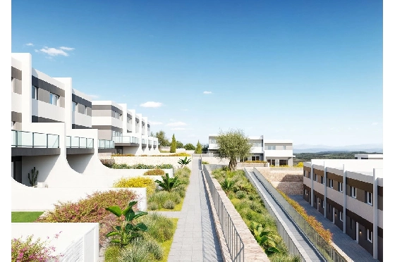 Reihenhaus in Finestrat zu verkaufen, Wohnfläche 197 m², Zustand Erstbezug, Klimaanlage, 3 Schlafzimmer, 2 Badezimmer, Pool, ref.: HA-FIN-381-R01-5