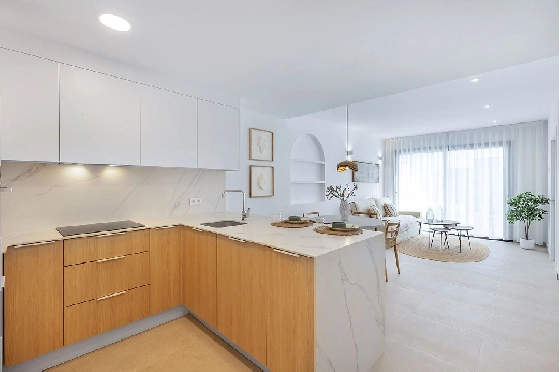 Penthouse Apartment in Los Alcazares zu verkaufen, Wohnfläche 137 m², Zustand Erstbezug, 2 Schlafzimmer, 2 Badezimmer, Pool, ref.: HA-LAN-436-A04-11