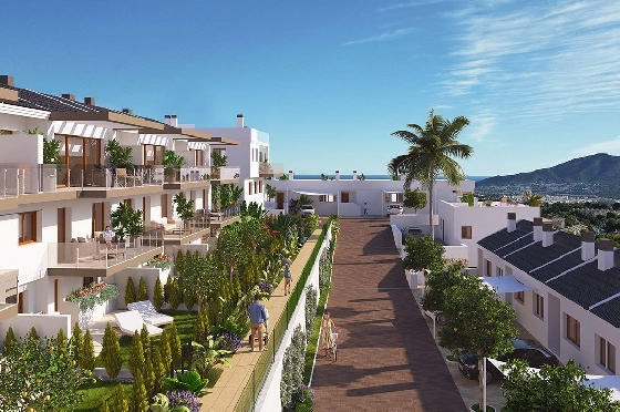 Reihenhaus in La Nucia zu verkaufen, Wohnfläche 157 m², Zustand Erstbezug, Klimaanlage, 4 Schlafzimmer, 3 Badezimmer, Pool, ref.: HA-LNN-130-R01-3