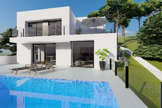 Villa in Benitachell(Cumbre del Sol) zu verkaufen, Wohnfläche 143 m², Grundstück 479 m², 2 Schlafzimmer, 3 Badezimmer, Pool, ref.: VA-23943-4