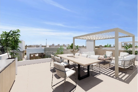 Villa in Los Alcazares zu verkaufen, Wohnfläche 164 m², Zustand Erstbezug, Grundstück 274 m², 3 Schlafzimmer, 2 Badezimmer, Pool, ref.: HA-LAN-451-E02-11