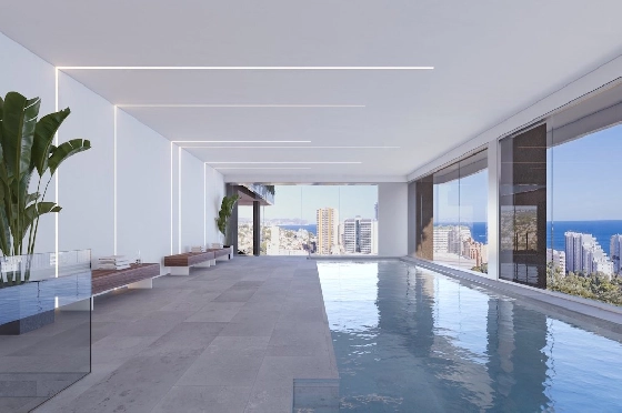 Etagen Apartment in Calpe zu verkaufen, Wohnfläche 133 m², Zustand Erstbezug, + fussboden, Klimaanlage, 3 Schlafzimmer, 2 Badezimmer, Pool, ref.: HA-CAN-160-A02-8