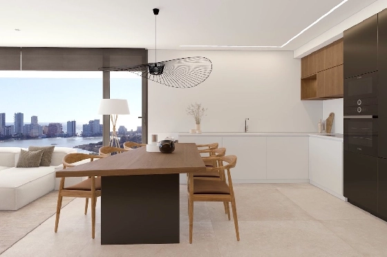 Etagen Apartment in Calpe zu verkaufen, Wohnfläche 116 m², Zustand Erstbezug, + fussboden, Klimaanlage, 2 Schlafzimmer, 2 Badezimmer, Pool, ref.: HA-CAN-160-A01-12