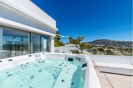 Villa in Moraira zu verkaufen, Wohnfläche 370 m², Baujahr 2022, Klimaanlage, Grundstück 813 m², 4 Schlafzimmer, 4 Badezimmer, Pool, ref.: AM-12683DR-17