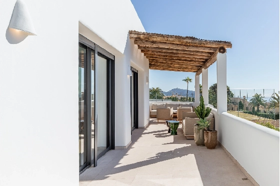 Villa in Moraira zu verkaufen, Wohnfläche 347 m², Baujahr 2025, Klimaanlage, Grundstück 852 m², 4 Schlafzimmer, 5 Badezimmer, Pool, ref.: AM-12704DA-12