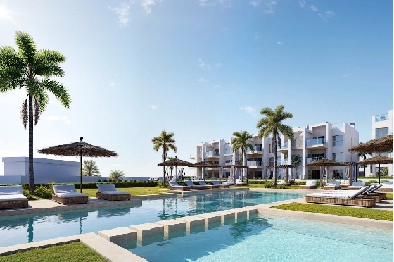 Etagen Apartment in Los Alcazares zu verkaufen, Wohnfläche 100 m², Zustand Erstbezug, Klimaanlage, 3 Schlafzimmer, 2 Badezimmer, Pool, ref.: HA-LAN-480-A03-4