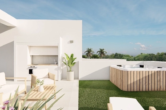 Penthouse Apartment in Los Alcazares zu verkaufen, Wohnfläche 150 m², Zustand Erstbezug, Klimaanlage, 2 Schlafzimmer, 2 Badezimmer, Pool, ref.: HA-LAN-480-A02-22